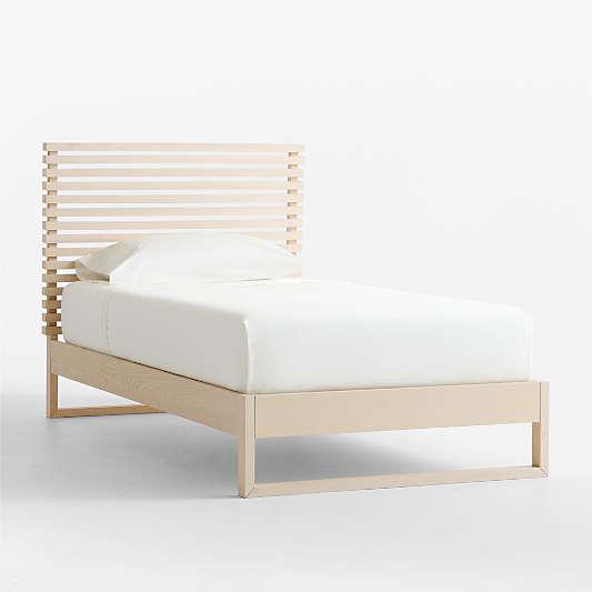 Gemini Sunwashed Slatted Ash Wood Kids Bed