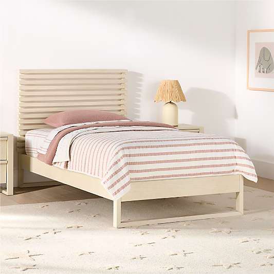Gemini Sunwashed Slatted Ash Wood Kids Bed
