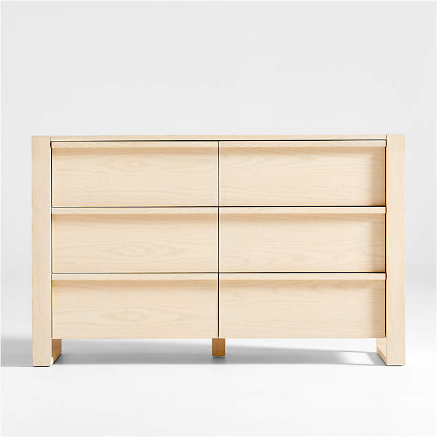 Redondo TwoTone Wood 6Drawer Wide Kids Dresser + Reviews Crate & Kids