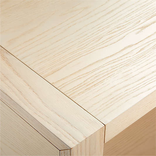 Gemini Sunwashed Ash Wood Small 2-Shelf Kids Bookcase