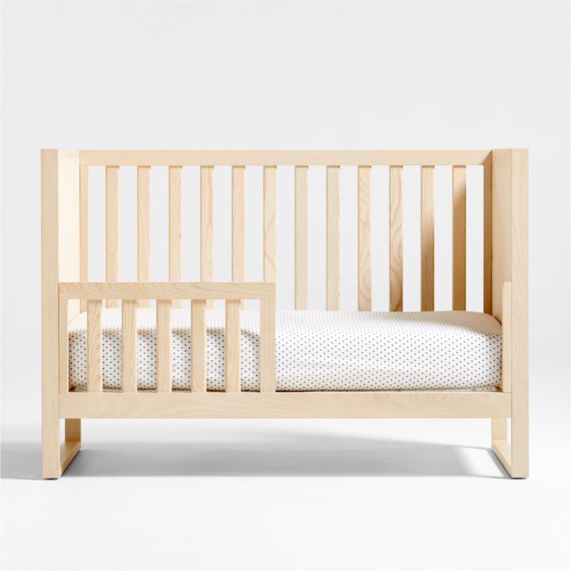 Gemini Light Ash Wood Convertible Baby Crib