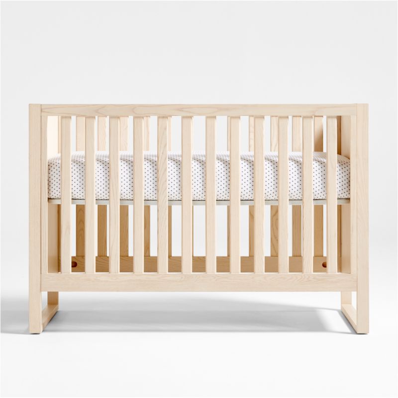 Gemini Light Ash Wood Convertible Baby Crib