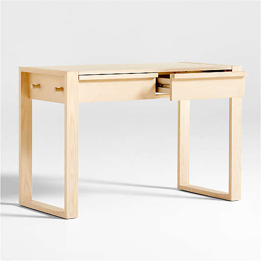 Gemini Sunwashed Ash Wood Kids Desk