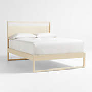 Mira Cerused Natural Oak Kids Twin Bed