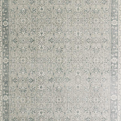 Geneva Performance Traditional Blue Handknotted Area Rug 9'x12'