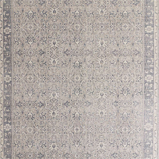 Geneva Performance Traditional Blue Handknotted Area Rug