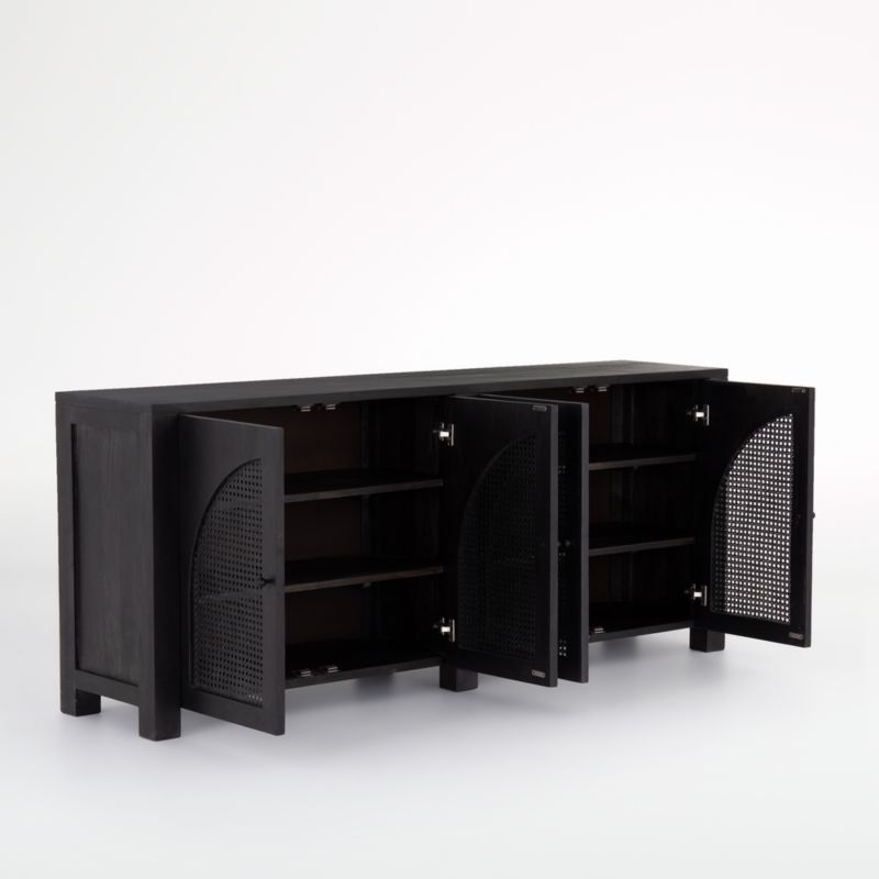 Geneva Black Wood Sideboard