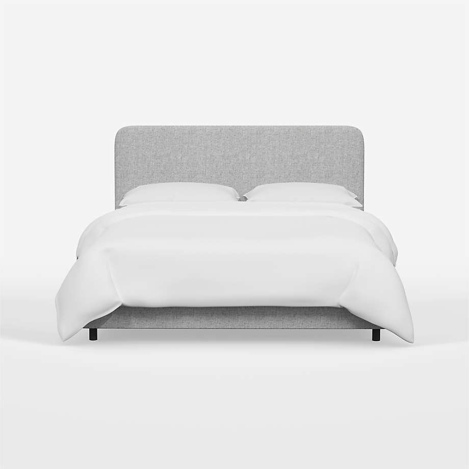 Genevieve Linen Pumice Upholstered King Bed