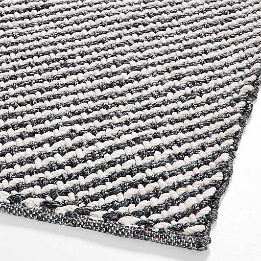 Genoa Performance Charcoal Grey Indoor/Outdoor Area Rug 10'x14'