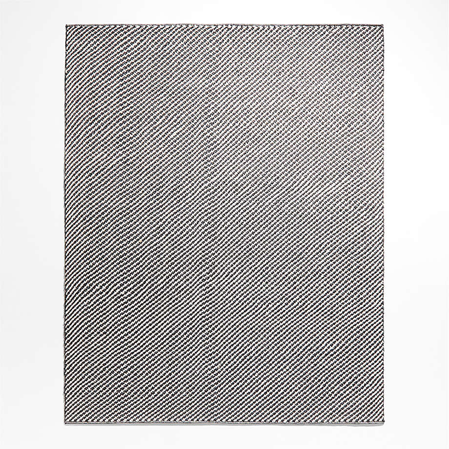 Genoa Performance Charcoal Grey Indoor/Outdoor Area Rug 8'x10