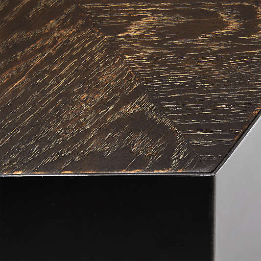 Geo Low Burnt Oak Bunching Table