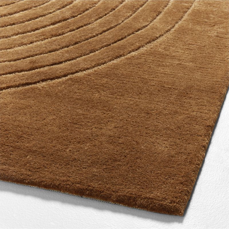 Geo Carved Almond Brown Kids Performance 12"x18" Rug Swatch - image 7 of 8