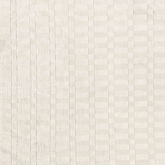 Geo Checker Ivory Performance Kids 12"x18" Rug Swatch