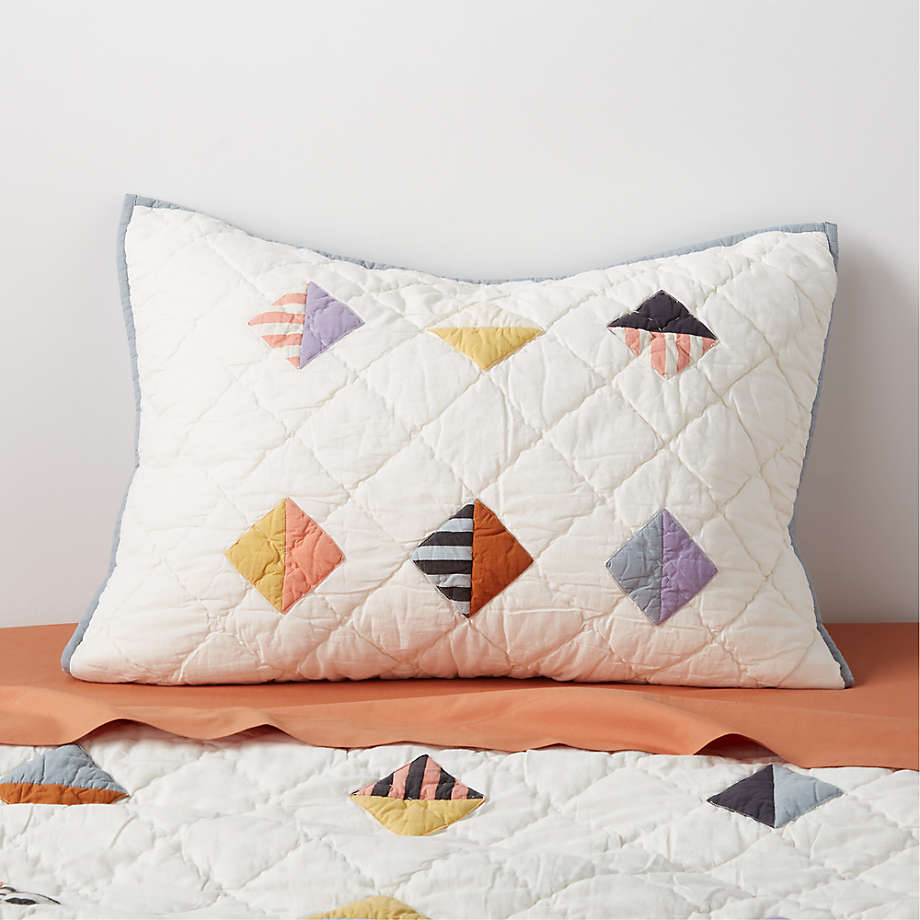 Geo Diamond Kids Organic Cotton Quilt Bedding Set Crate & Kids