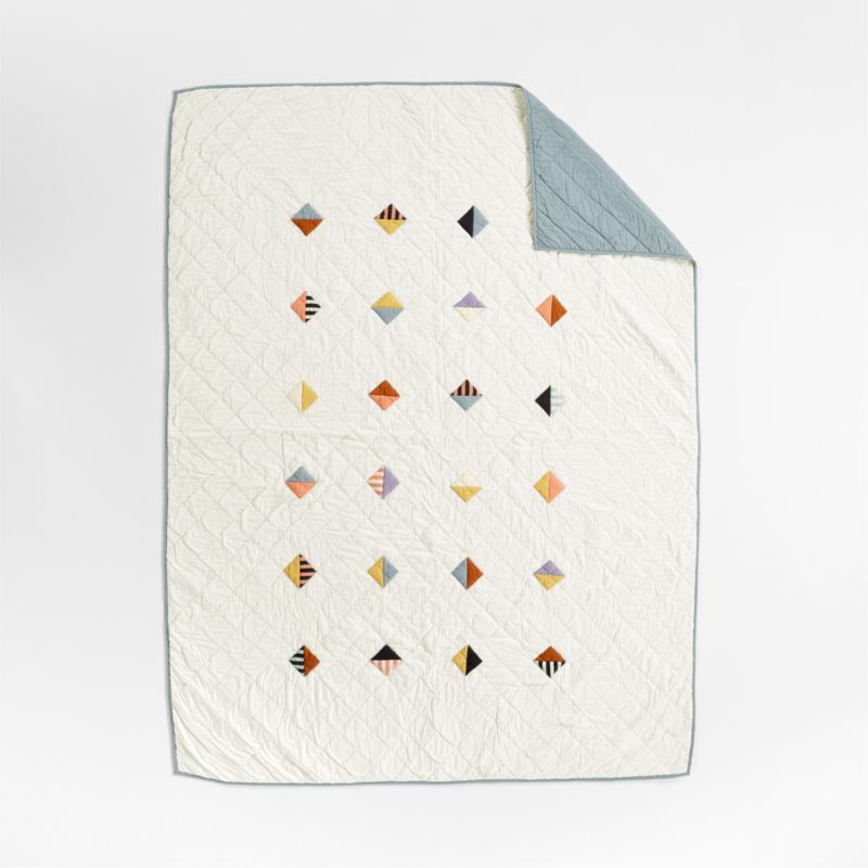 Geo Diamond Kids Organic Cotton Twin Quilt - image 4 of 13