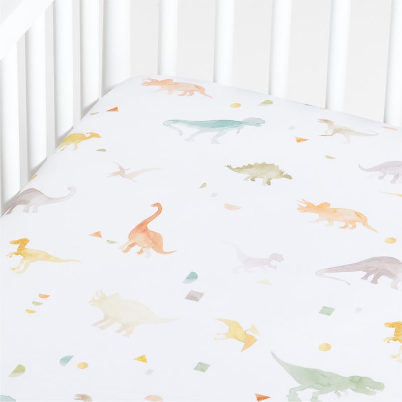 Dinosaur shop cot bumper