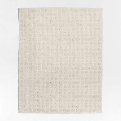 Geo Dotty Ivory Performance Kids Area Rug