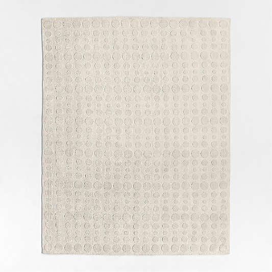 Geo Dotty Ivory Performance Kids Area Rug 8'x10'