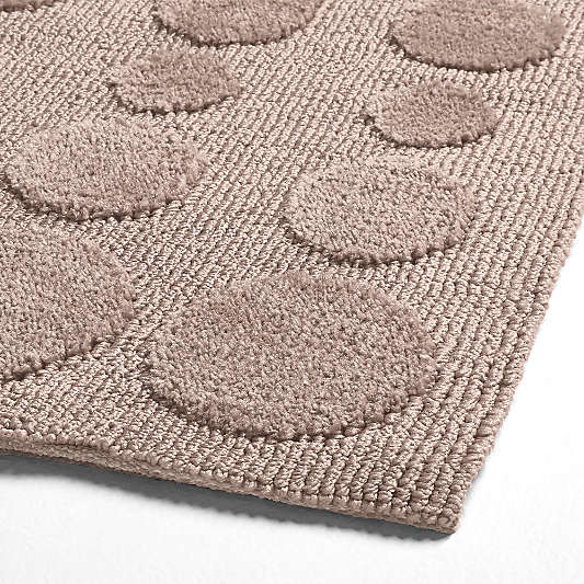 Geo Dotty Rosy Lilac Performance Kids 12"x18" Rug Swatch