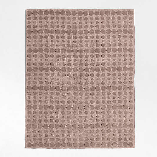 Geo Dotty Rosy Lilac Kids Performance Rug