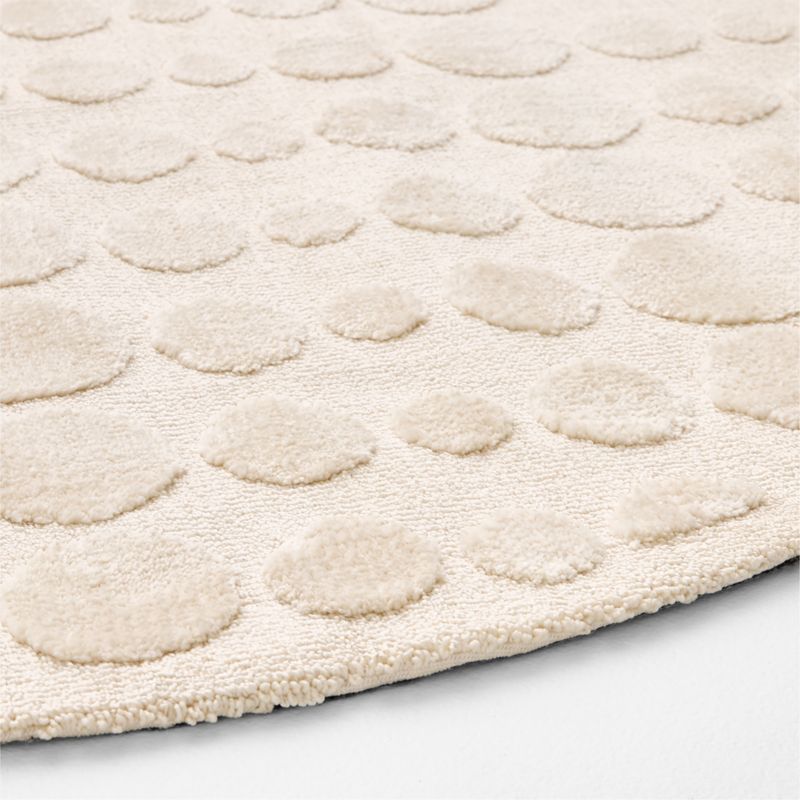 Geo Dotty Ivory Performance Kids 5' Round Area Rug - image 2 of 3
