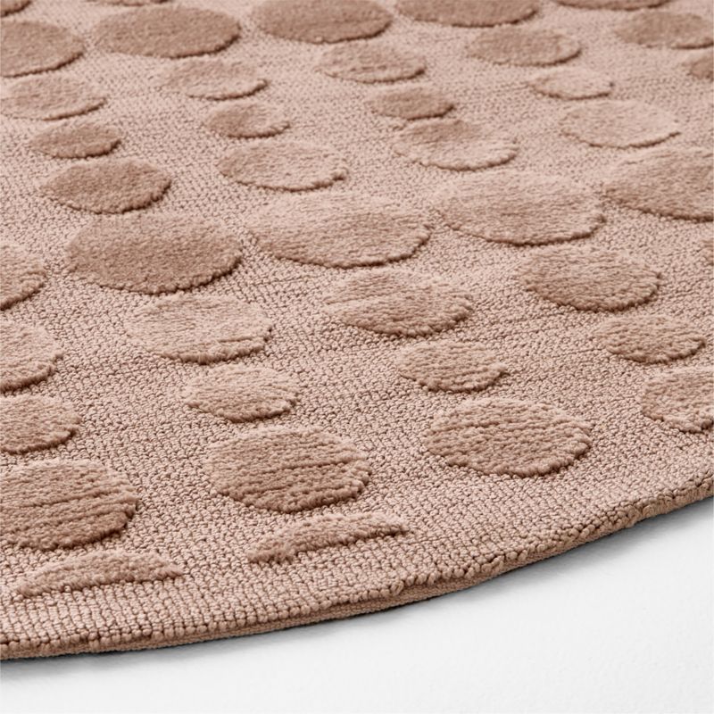 Geo Dotty Rosy Lilac Performance Kids 5' Round Area Rug - image 2 of 3