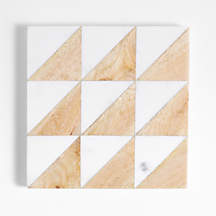 Geo Wood Trivet + Reviews | Crate & Barrel