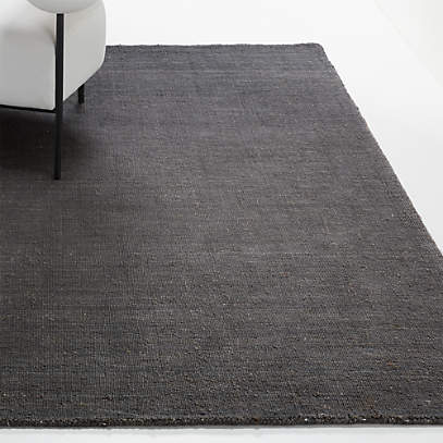 Georgia Ombre Black Jute Rug 5 X8 By, Jute Rug Without Backing Board