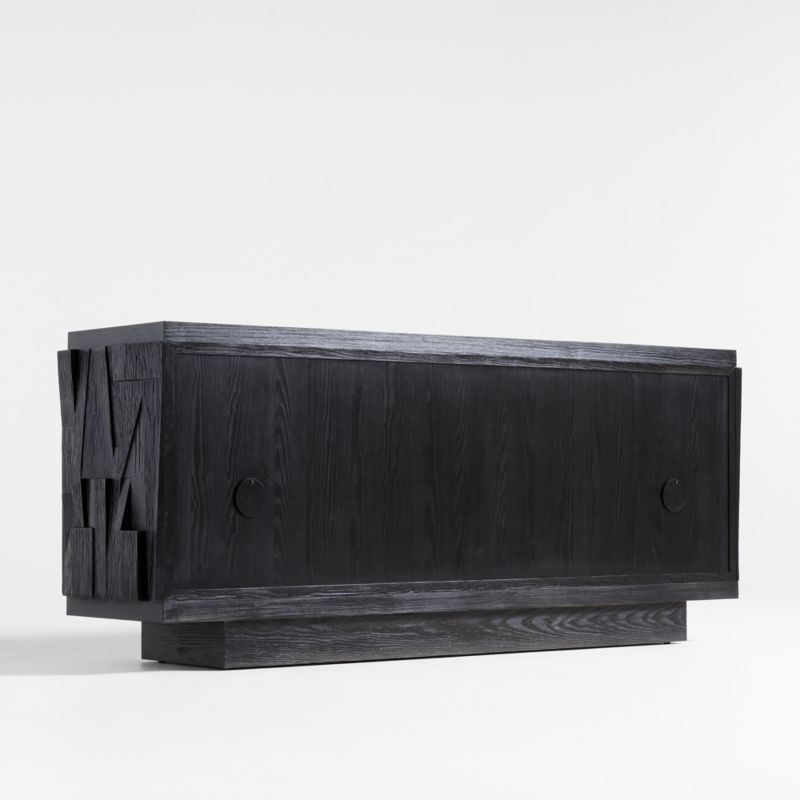 Gerhard Black Wood and Resin Storage Credenza - image 8 of 10