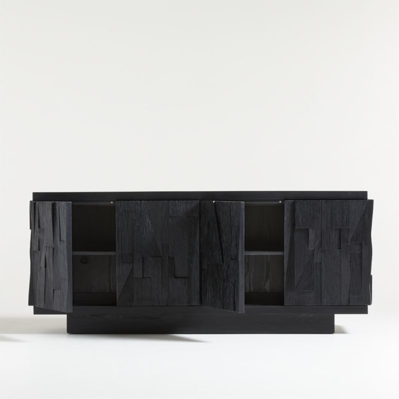 Gerhard Black Wood and Resin Storage Credenza - image 6 of 10