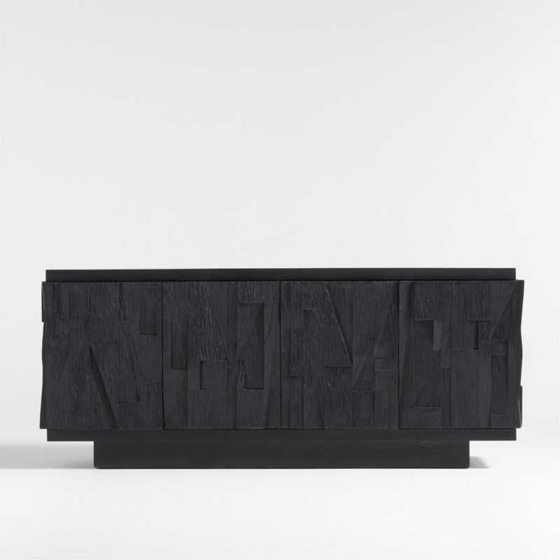 Gerhard Black Wood and Resin Storage Credenza - image 0 of 10