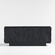 Gerhard Black Wood and Resin Storage Credenza