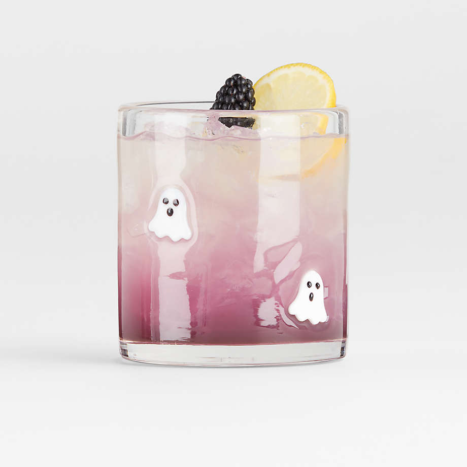Halloween Ghost Double OldFashioned Glass Crate & Barrel