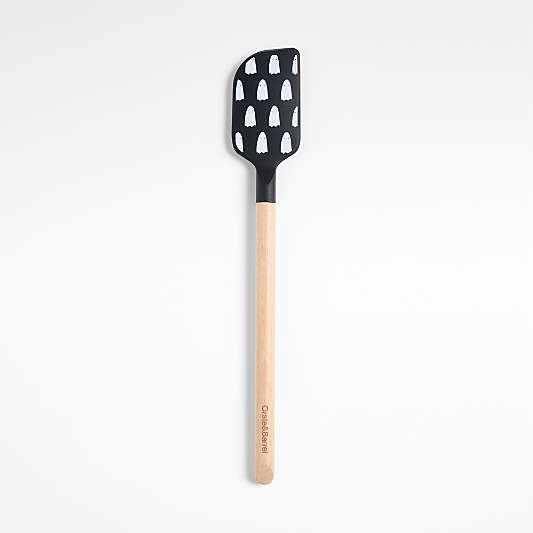 Ghost Silicone and Wood Spatula