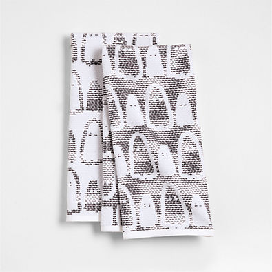 View Ghost Textured Terry Organic Cotton Kitchen Towel, Set of 2 details