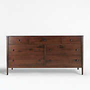 Harbor Nero Noce 5-Drawer Dresser + Reviews | Crate & Barrel