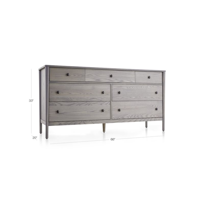 View Gia Dove Ash 7-Drawer Dresser - image 2 of 11