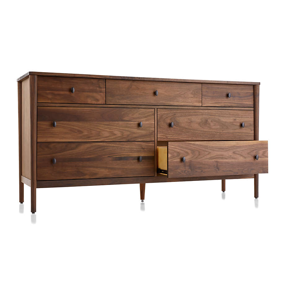 Gia Walnut Nightstand + Reviews