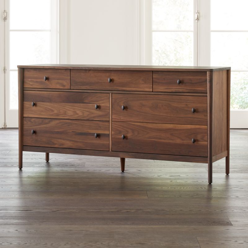 Gia Walnut Nightstand + Reviews