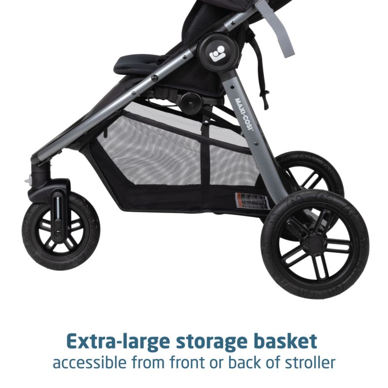 Maxi-Cosi ® Gia XP Luxe Midnight Black 3-Wheel Stroller & Mico ™ Luxe Infant Car Seat Travel System - image 7 of 9