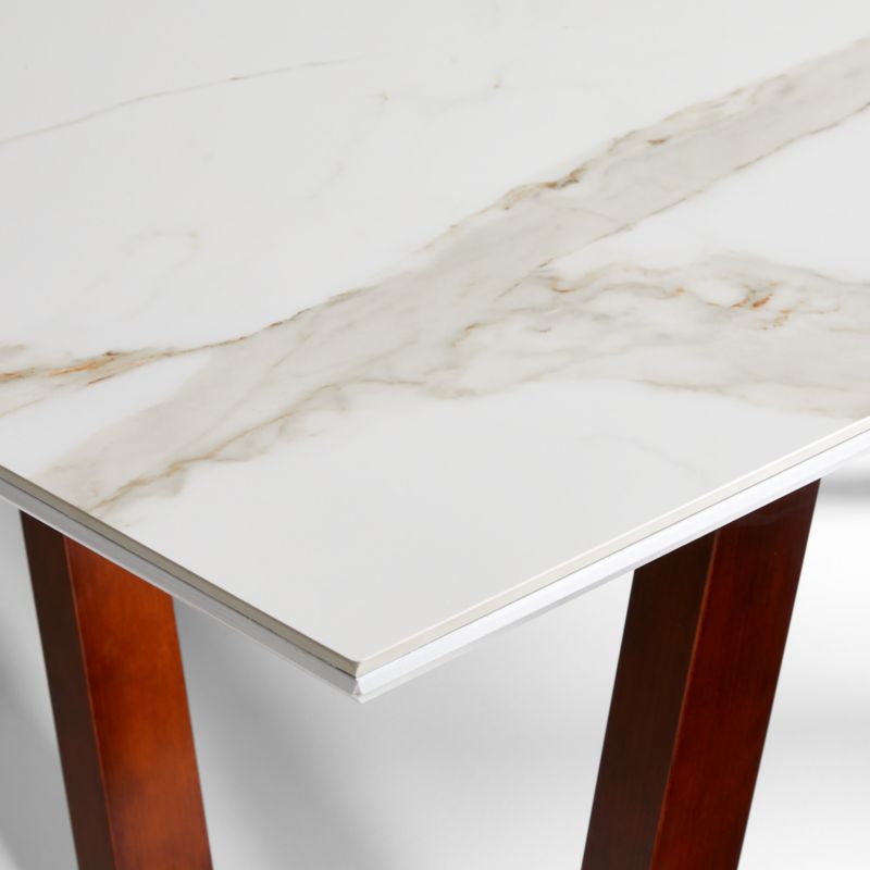 Giada 79" White Porcelain Table - image 2 of 6