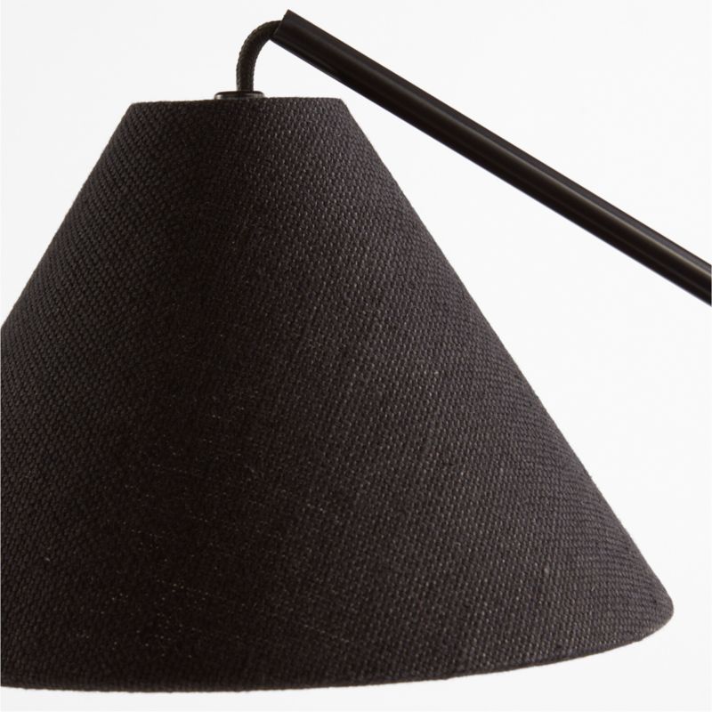 Gibson Metal and Black Wood Table Lamp 20" - image 4 of 8