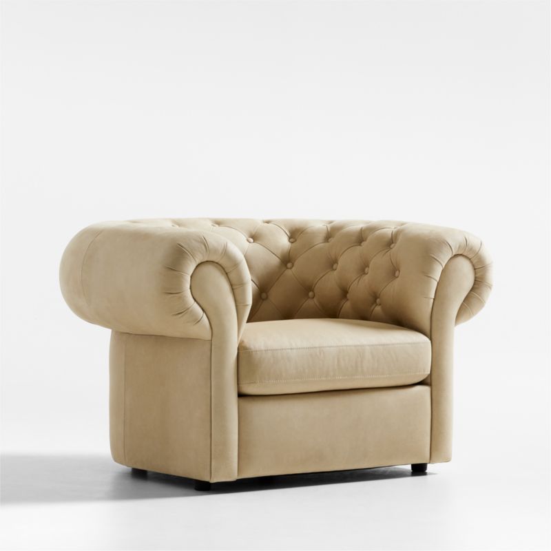 Gig Leather Chesterfield Chair by Leanne Ford - image 0 of 20