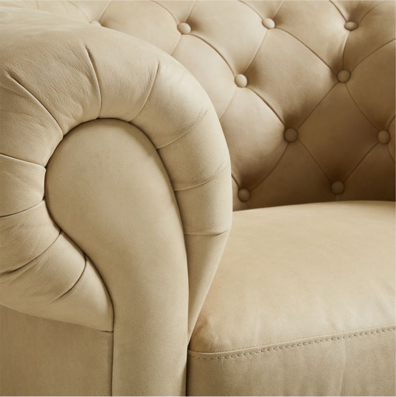 Gig Leather Chesterfield Sofa 90" by Leanne Ford - image 16 of 16