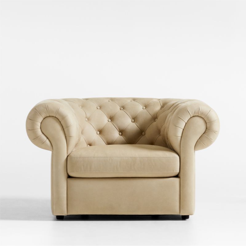 Gig Leather Chesterfield Chair by Leanne Ford - image 16 of 20