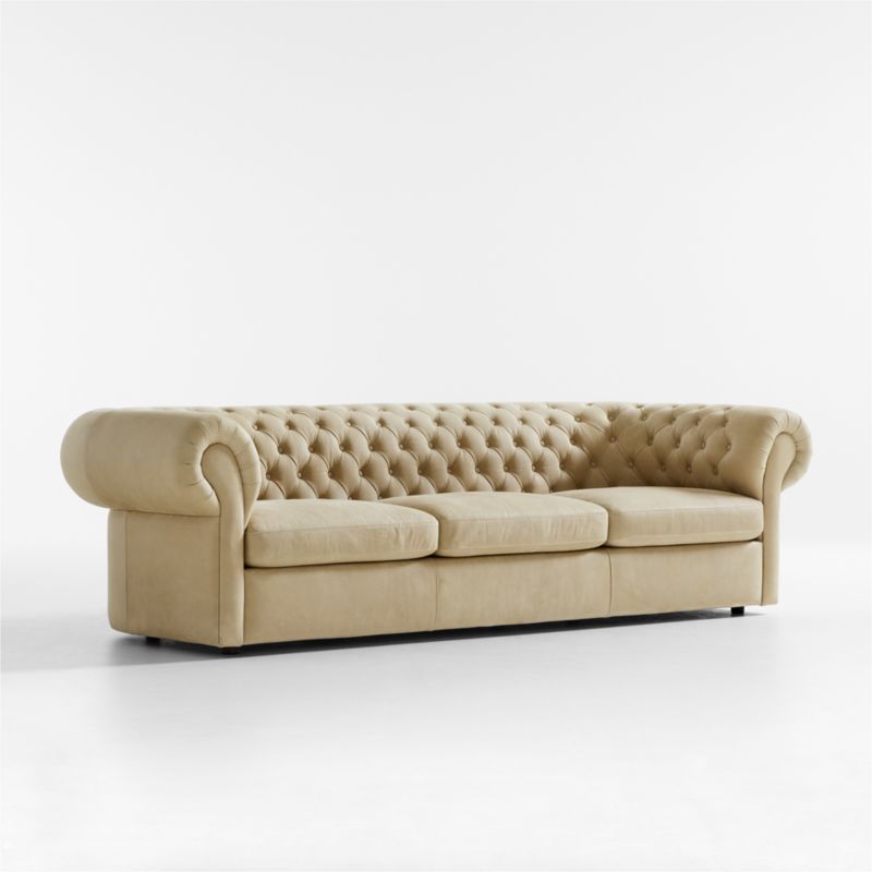 Gig Grande Leather Chesterfield Sofa 105" by Leanne Ford - image 12 of 15