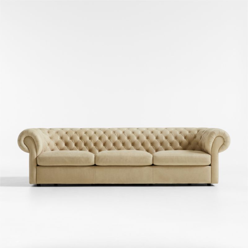 Gig Grande Leather Chesterfield Sofa 105" by Leanne Ford - image 0 of 15