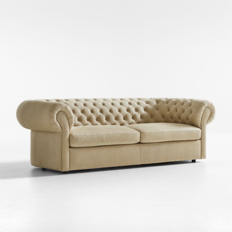 Gig Leather Chesterfield Sofa 90" by Leanne Ford - image 13 of 16