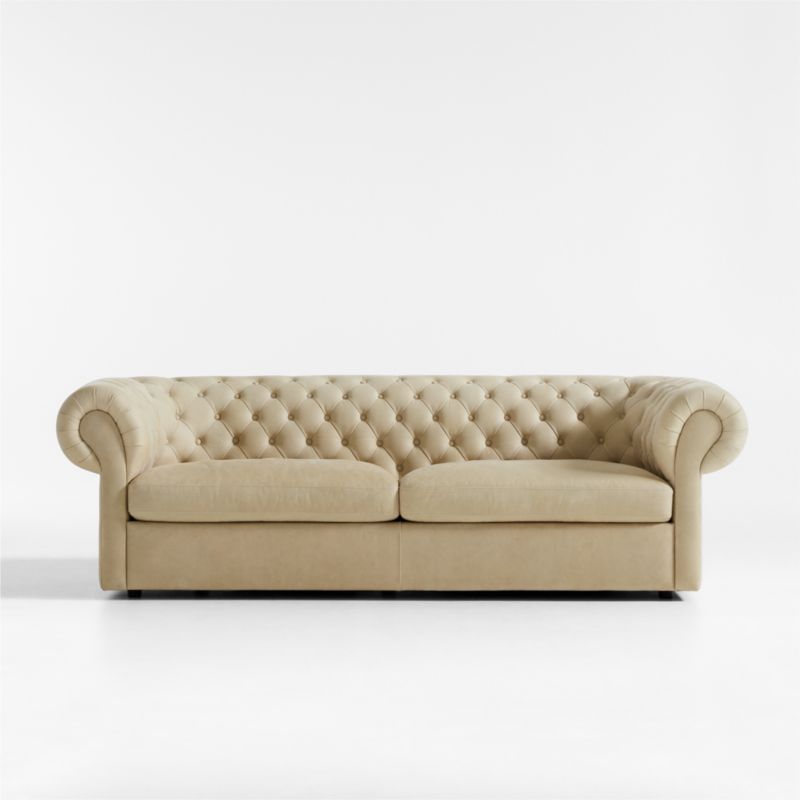 Gig Leather Chesterfield Sofa 90" by Leanne Ford - image 0 of 16