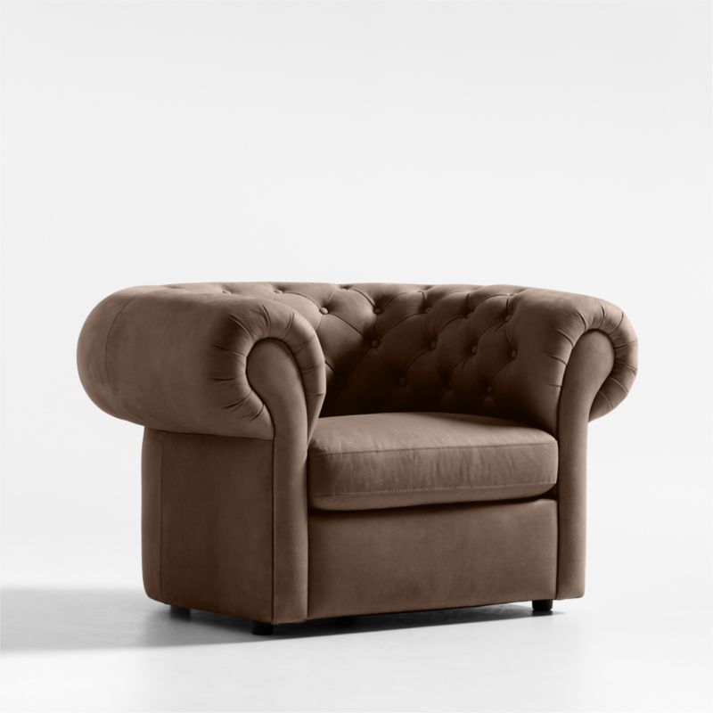 Gig Leather Chesterfield Chair by Leanne Ford - image 0 of 17